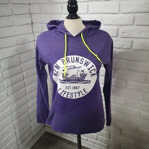 Anvil Ladies Size Large Purple Lightweight "NB Lifestyle" Hoodie